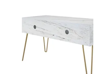 Athena Tv-bänk 107x50 cm Vit/Marmormönster - Novogratz - Products - Möbler - TV- & Mediamöbler - TV bänk & mediabänk