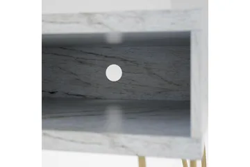 Athena Tv-bänk 107x50 cm Vit/Marmormönster - Novogratz - Products - Möbler - TV- & Mediamöbler - TV bänk & mediabänk