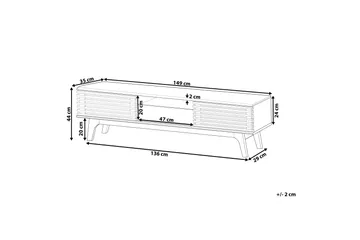 Detroit Tv-Bänk 35x149 cm - Trä/Natur - Products - Möbler - TV- & Mediamöbler - TV bänk & mediabänk