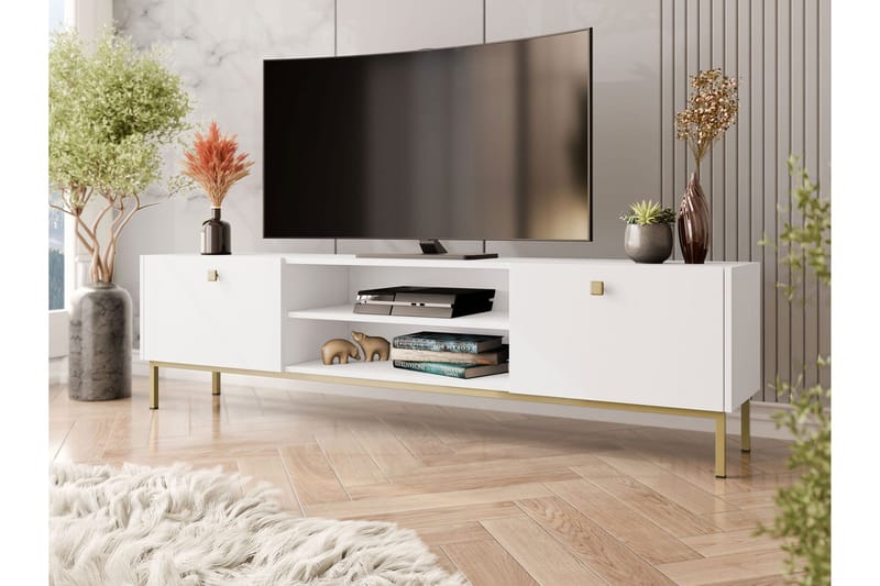 Hermann Tv-bänk 180 cm - Vit - Products - Möbler - TV- & Mediamöbler - TV bänk & mediabänk