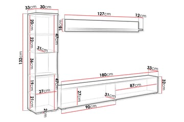 Kanehiro Tv-möbelset - Natur - Products - Möbler - TV- & Mediamöbler - TV-möbelset