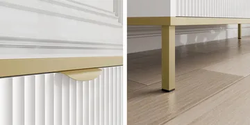 Salmor Tv-bänk 181 cm - Vit - Products - Möbler - TV- & Mediamöbler - TV bänk & mediabänk