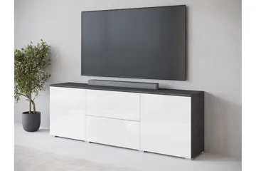 Sherie Tv-bänk 180 cm - Vit/Grå - Products - Möbler - TV- & Mediamöbler - TV bänk & mediabänk