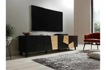 Strontian Tv-skåp 201 cm Scandinavian Choice Black - Products - Möbler - TV- & Mediamöbler - TV-skåp