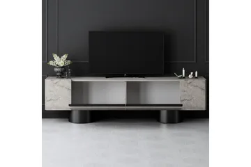 TV-bänk Travertin / Svart - Travertin / Svart - Products - Möbler - TV- & Mediamöbler - TV bänk & mediabänk