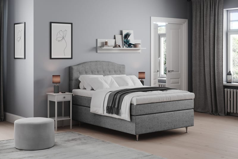 Belda Sängpaket 120x200 Fast - Grå - Products - Möbler - Säng - Enkelsäng