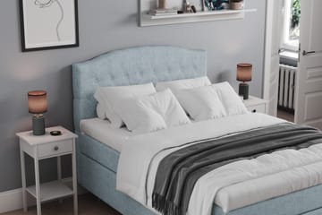 Belda Sängpaket 140x200 Fast - Ljusblå - Products - Möbler - Säng - Kontinentalsäng