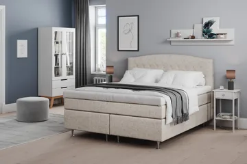 Belda Sängpaket 180x200 Fast/Medium - Beige - Products - Möbler - Säng - Kontinentalsäng