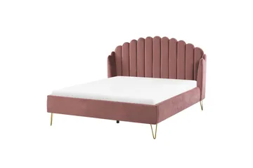 Benicio Sängram 160x200 cm - Rosa/Guld - Products - Möbler - Säng - Sängram & sängstomme