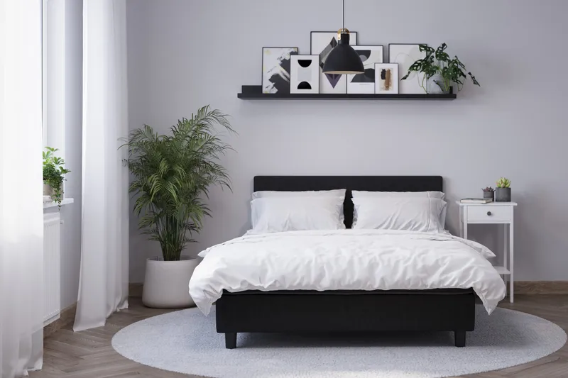 Billingen Kontinentalsäng 120x200 cm - Svart - Products - Möbler - Säng - Kontinentalsäng