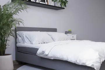 Billingen Kontinentalsäng 180x200 cm - Grå - Products - Möbler - Säng - Kontinentalsäng