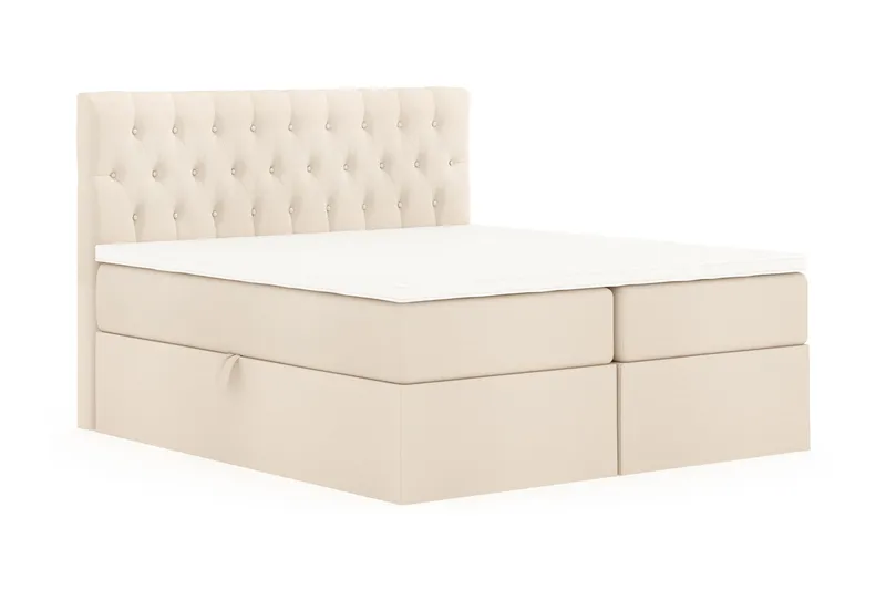 Boxy Box Bed 180x200 cm - Beige - Products - Möbler - Säng - Säng med förvaring