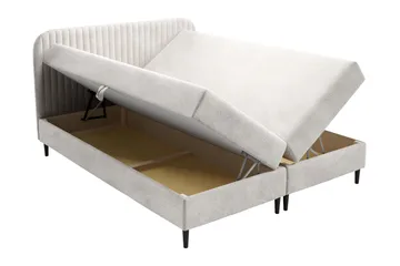 Celestine Förvaringssäng 140x200 cm - Beige - Products - Möbler - Säng - Komplett sängpaket
