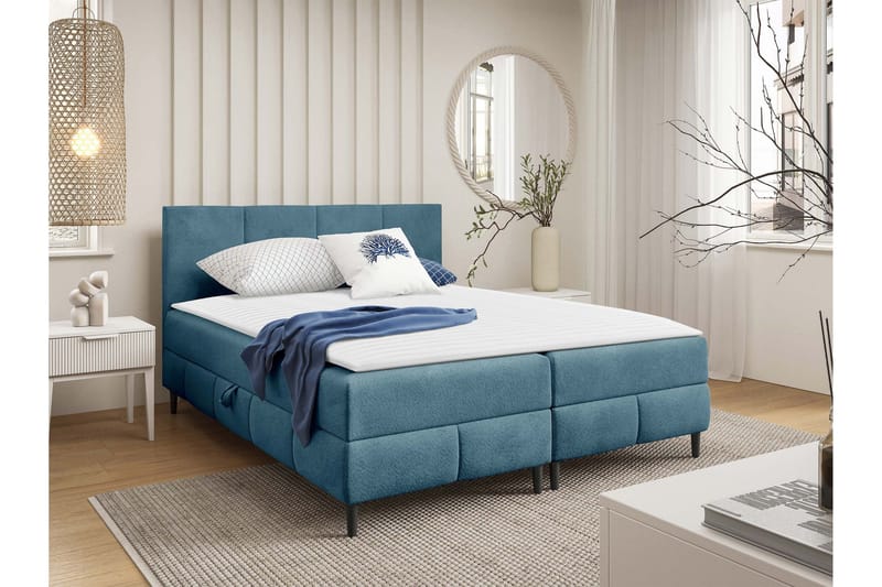 Celestine Förvaringssäng 180x200 cm, Blå
