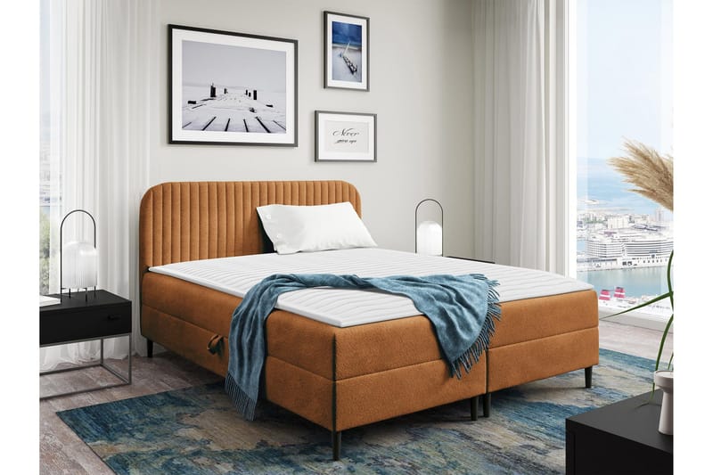 Celestine Förvaringssäng 180x200 cm, Orange