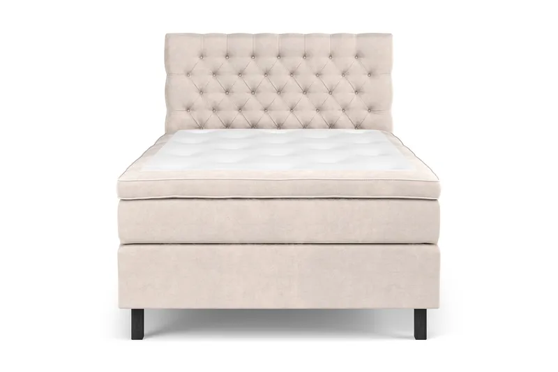 Celine Kontinentalsäng 140x200cm, Beige/Sammet