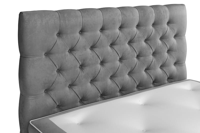 Celine Sängpaket 120x200 cm - Grå/Sammet - Products - M öbler - Säng - Enkelsäng