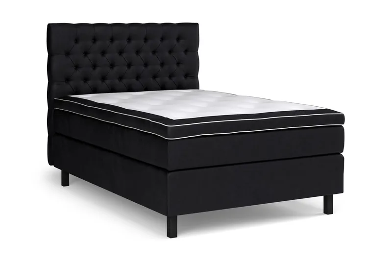 Celine Sängpaket 120x200 cm - Svart/Sammet - Products - Möbler - Säng - Kontinentalsäng