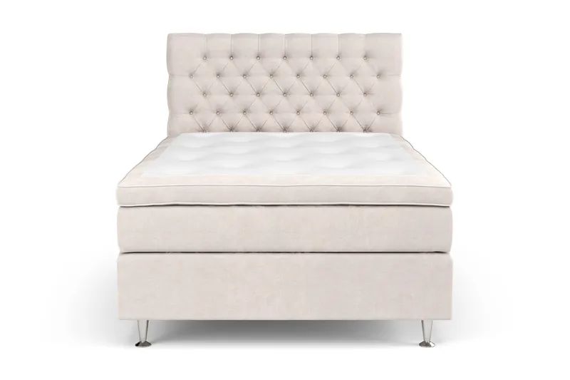Celine Sängpaket 140x200cm, Beige/Sammet