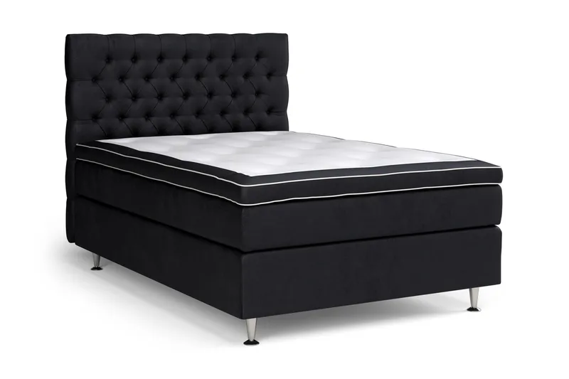 Celine Sängpaket 140x200cm - Svart/Sammet - Products - Möbler - Säng - Kontinentalsäng