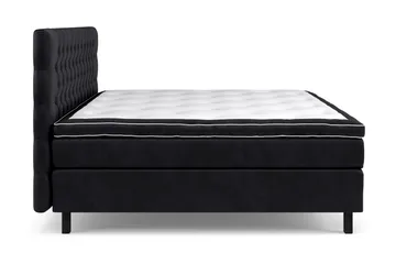 Celine Sängpaket 210x210cm - Svart/Sammet - Products - Möbler - Säng - Kontinentalsäng