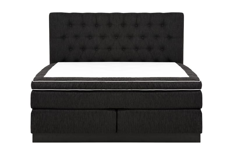 Charleston Kontinentalsäng 160x200 Fast Polyeterskum, Svart