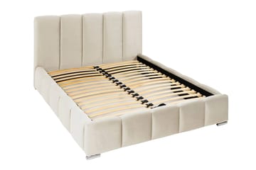 Cleaton Sängram 180x200 cm med Förvaring HVILA Pocketresårmadrass och Bäddmadrass i Latex med Tvättbar klädsel - Grå/Vit - Products - Möbler - Säng - Komplett sängpaket