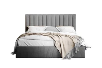 Derry Sängram 160x200 cm - Grå - Products - Möbler - Säng - Sängram & sängstomme