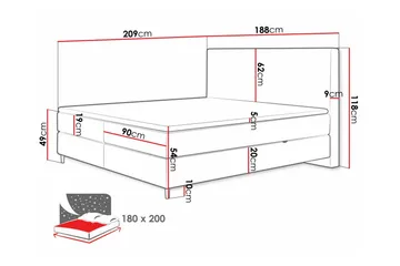 Derry Sängram 180x200 cm - Products - Möbler - Säng - Sängram & sängstomme