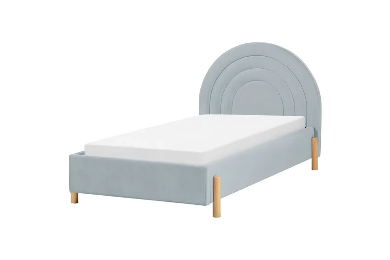 Diantha Sängram 90x200 cm, Blå/Ljust trä