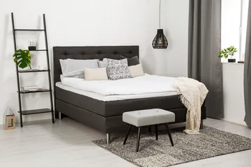 Diplomat Kontinentalsäng 180x200 - Mörkgrå - Products - Möbler - Säng - Kontinentalsäng