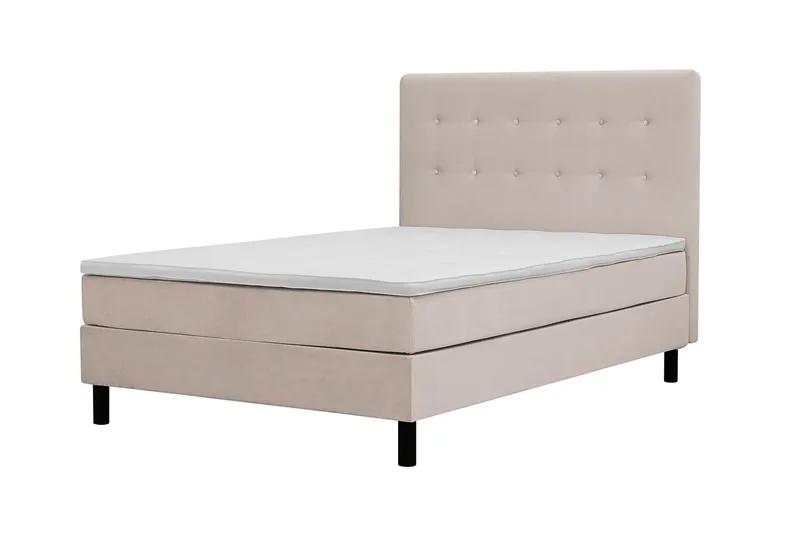 Dream Komplett Sängpaket 140x200 cm Knappar - Beige - Products - Möbler - Säng - Kontinentalsäng