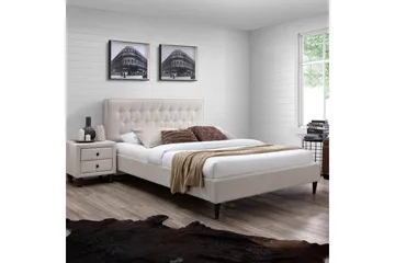 Emilia Sängram 160x200 cm - Beige - Products - Möbler - Säng - Sängram & sängstomme