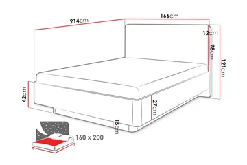 Forba Sängram - Beige - Products - Möbler - Säng - Sängram & sängstomme