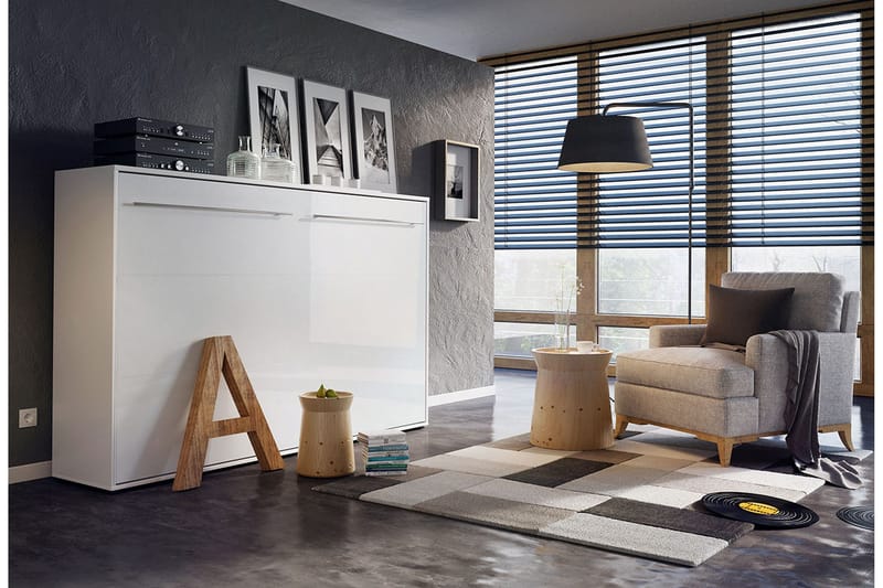 Concept Pro Sängskåp 120x200cm Wilson & Wood White High gloss - Products - Möbler - Säng - Gästsäng & extrasäng - Sängskåp