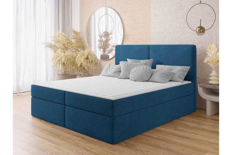 Garris Sängpaket Kontinentalsäng 160x200 cm - Blå - Products - Möbler - Säng - Komplett sängpaket