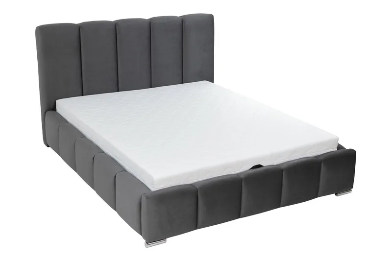 Gioia Förvaringssäng 160x200 cm - Grå - Products - Möbler - Säng - Säng med förvaring