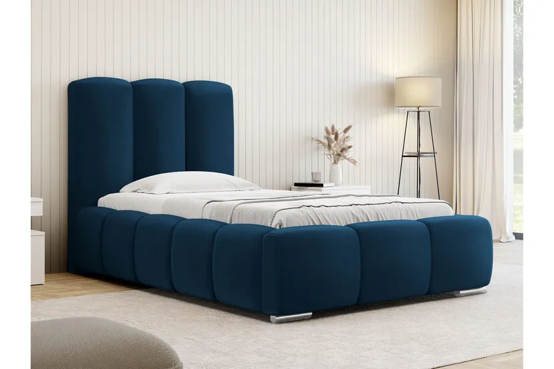 Gioia Sängram med Förvaring 90x200 cm - Blå - Products - Möbler - Säng - Sängram & sängstomme