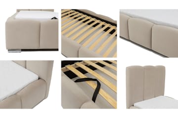 Gioia Sängram med Förvaring 90x200 cm - Svart - Products - Möbler - Säng - Sängram & sängstomme