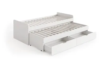 Granvik Sängram 90x200 cm utdragbar med extrasäng och förvaring - utan madrass