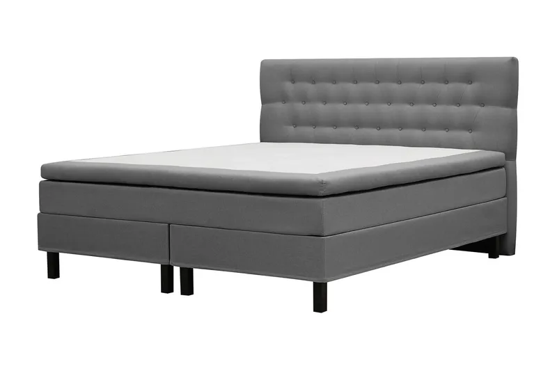 HVILA Classic Komplett Sängpaket 180x200 cm Kontinentalsäng med diamant sänggavel - Grå - Products - Möbler - Säng - Kontinentalsäng