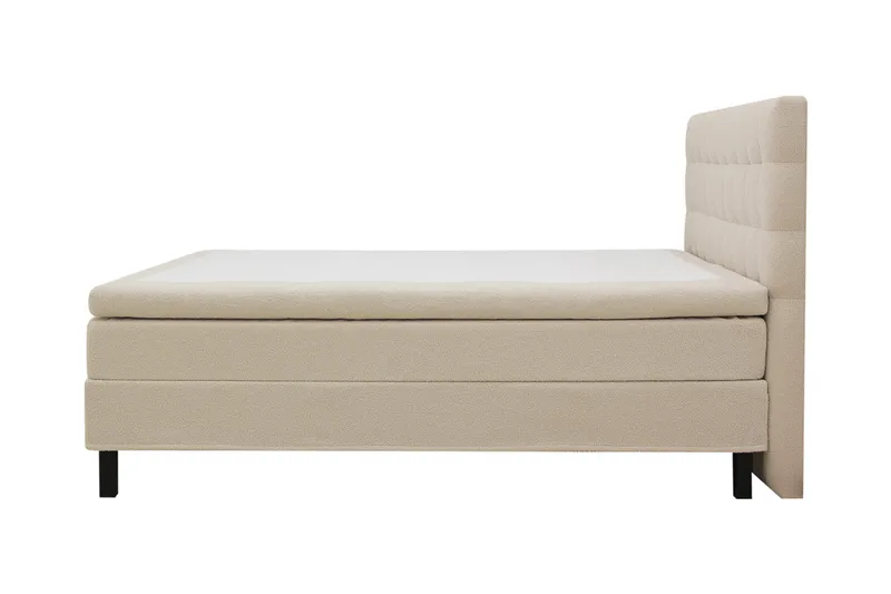 HVILA Classic Komplett Sängpaket 180x200 cm Kontinentalsäng med rutad sänggavel - Beige / Teddy - Products - Möbler - Säng - Kontinentalsäng