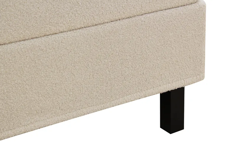 HVILA Classic Komplett Sängpaket 180x200 cm Kontinentalsäng med rutad sänggavel - Beige / Teddy - Products - Möbler - Säng - Kontinentalsäng