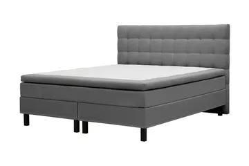 HVILA Classic Komplett Sängpaket 180x200 cm Kontinentalsäng med rutad sänggavel - Grå - Products - Möbler - Säng - Kontinentalsäng