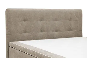 HVILA Premium Komplett Sängpaket 180x200 cm Kontinentalsäng med Sänggavel - Ljusbrun Tyg - Products - Möbler - Säng - Kontinentalsäng