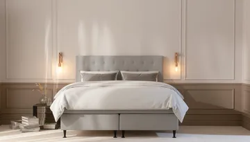 HVILA Plus Komplett Sängpaket 180x200 cm - Grå - Products - Möbler - Säng - Komplett sängpaket