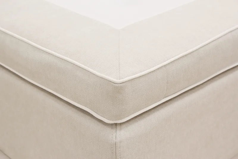 HVILA Premium Kontinentalsäng 180x200 cm - Ljusbeige Tyg - Products - Möbler - Säng - Kontinentalsäng