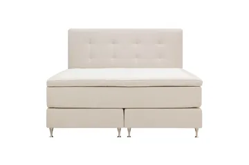 HVILA Premium Kontinentalsäng 180x200 cm - Ljusbeige Tyg - Products - Möbler - Säng - Kontinentalsäng