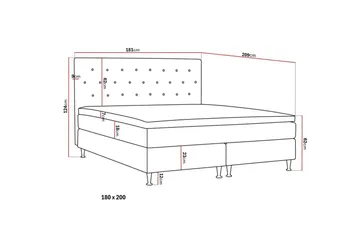 HVILA Plus Komplett Sängpaket 180x200 cm - Grå - Products - Möbler - Säng - Komplett sängpaket