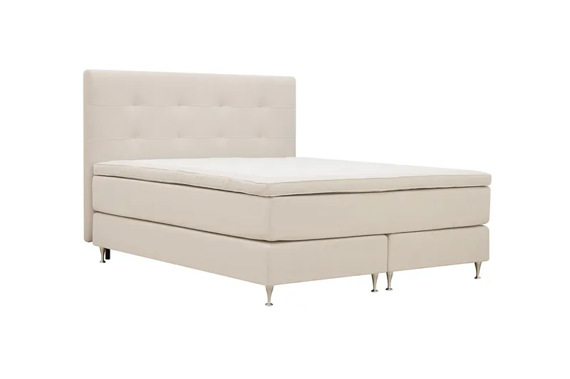 HVILA Premium Kontinentalsäng 180x200 cm - Ljusbeige Tyg - Products - Möbler - Säng - Kontinentalsäng
